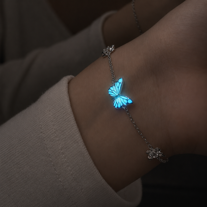 [Noireve Edition] Luminous Dream Purple Butterfly Bracelet