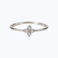 Four Leaf Clover Ring Silver thumbnail