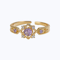 French Design Ring Purple Zircon thumbnail