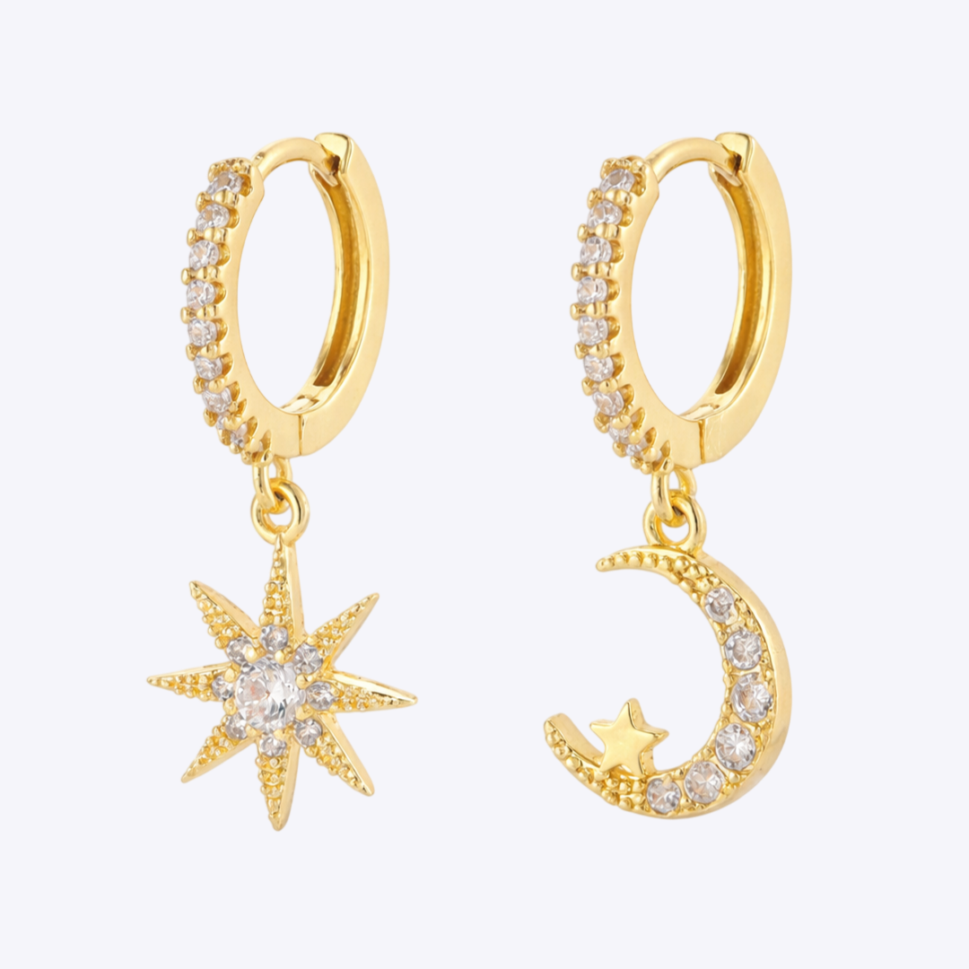 Moon Star Earrings